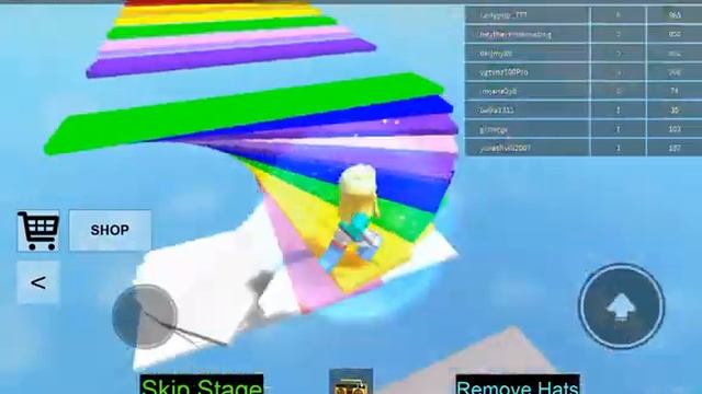 Моё первое видео на этом канале! Роблокс радужный паркур! смотреть онлайн