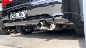 MUGEN TWIN LOOP EXHAUST on a DC2 Honda Integra Type-R.