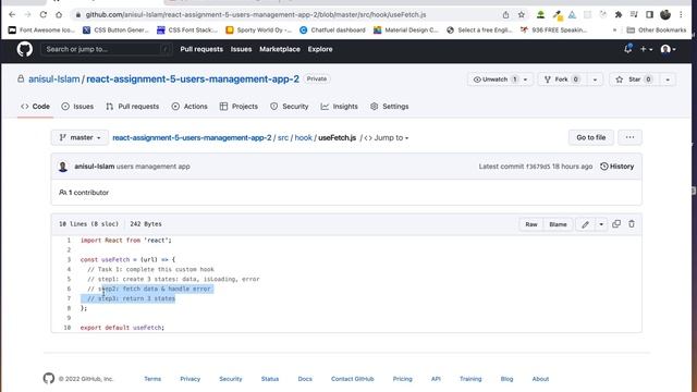React Bangla Tutorial 46 : Assignment-5 | Custom hook, delete, search