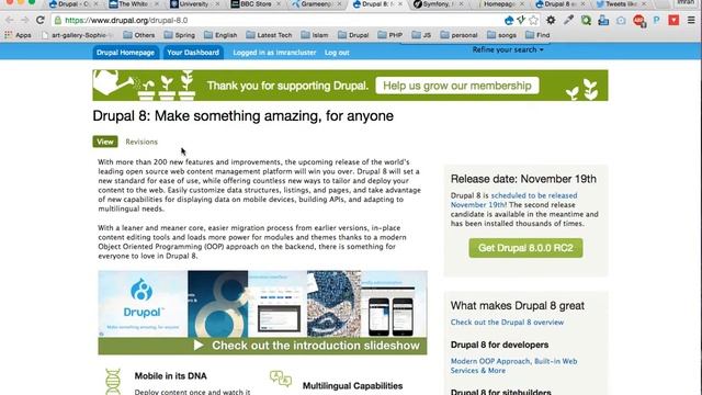 Learn Drupal 8 - Quick Intro