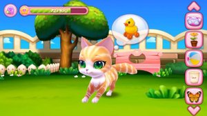 Мой Пушистик #3 Ухаживаем за виртуальным питомцем Мультик для Детей   Игра про Котенка