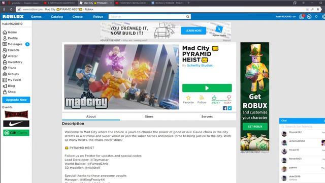 Mad City 👑PYRAMID HEIST👑 Roblox — Яндекс Браузер 10 04 2019 15 51 16 смотреть онлайн