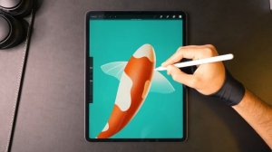 Drawing a Koi Fish on the iPad Pro