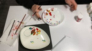 роспись тарелки своими руками/ роспись по керамике и стеклу