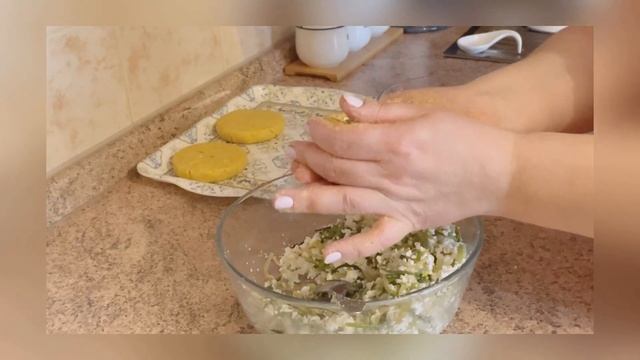 Юьзан галнаш.Чеченская кухня.(Кукурузный хинкал с черемшой и творогом)