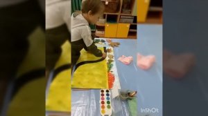 Тема:"Осенняя прогулка"  поэтапное коллективное  рисование в  старшей группе по ПДД