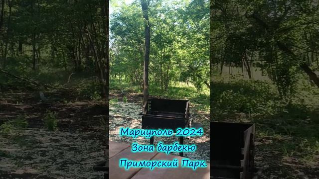 Мариуполь 2024 Зона барбекю Приморский Парк.