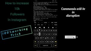 How to increase followers on instagram 10k working trick | Termux Beginner