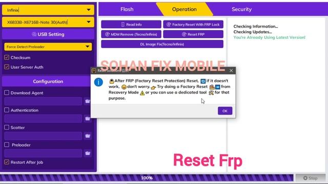 Infinix X6833B Frp Reset World First Success By TFM other tool Chips not support only TFM tool Free