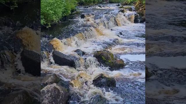 Водопад "Юканкоски" (белые мосты) Карелия . июнь 2023.
