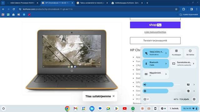 HP Chromebook 11 G6 EE 11.6" 4/32GB (käytetty) смотреть онлайн