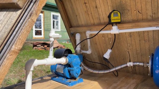 Запуск системы водоснабжения после зимы 3 Сезон. Насосная станция Калибр СВД 160 - Развоздушивание смотреть онлайн