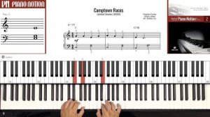 Camptown Races - Stephen Foster (Easy Sheet Music - Piano Solo Tutorial - Piano Notion Method Book)