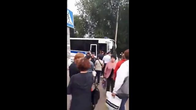 Перекрытие трассы и задержания в  Яхроме.