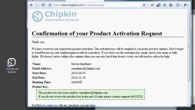 How to activate CAS BACnet Explorer with a software product key. смотреть онлайн