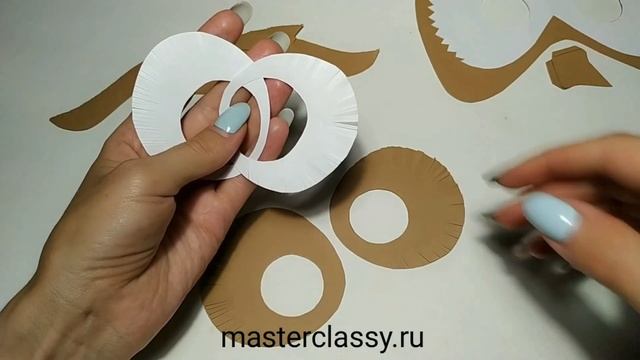 DIY Owl Mask for 10 minutes. Маска СОВЫ за 10 минут из бумаги. Как сделать Маску СОВЫ? Видео урок смотреть онлайн