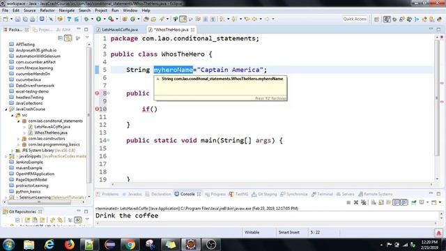 Java Crash course | 05 | Java conditonal statements Explained | Tamil | Java for Automation