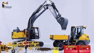 1:14 Double E E010 EC160E Full Alloy Metal RC Excavator Radio Controlled Engineering Vehicle