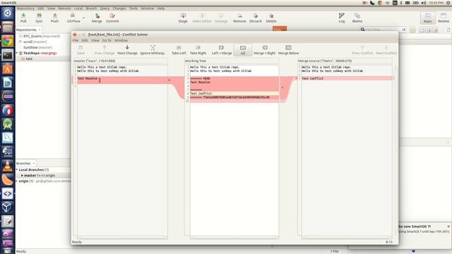 How to resolve git conflict manually - Arabic смотреть онлайн