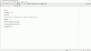 Laplace transform with and without using function in matlab