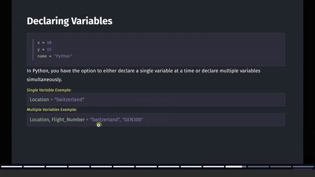 Python Variables - Python Tutorial for Beginners with Examples #02 смотреть онлайн