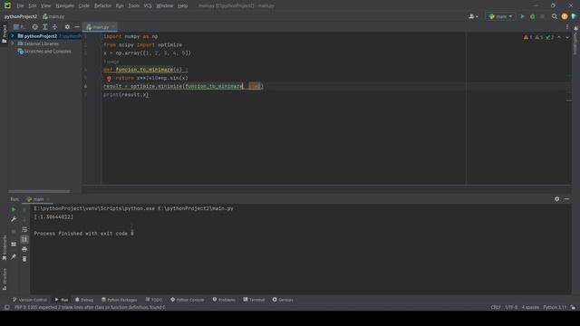 Решение задач оптимизации в Python