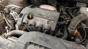 Работа двигателя до регулировки клапанов Kia ceed 2008 1.6 акпп пробег 138000