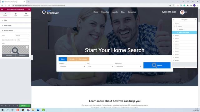 How to work with the Properties Search form builder for Elementor смотреть онлайн