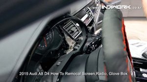 How to removal Screen,Radio,Glove Box 2015 Audi A8 D4 by 인디웍 indiwork