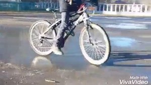 ЗИМНИЙ ДРИФТ НА ВЕЛОСИПЕДЕ!