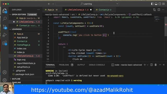 what is lifecycle in react js in hindi | react lifecycle hooks | useeffect react hooks #7 смотреть онлайн