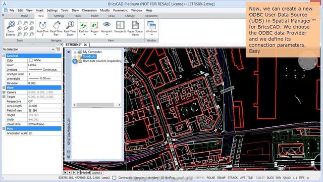 Import coordinates from Excel to BricsCAD - Spatial Manager TP смотреть онлайн