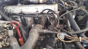 Замена фланца печки на головке. Passat b3.