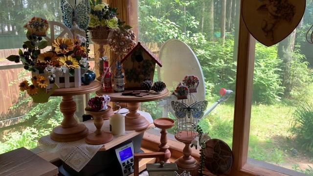 Мой способ размещения миниатюрок в интерьере. Каскадная композиция смотреть онлайн