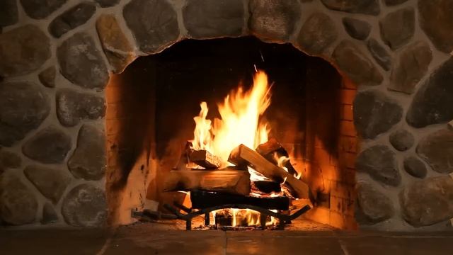 A Beautiful Fireplace Burning ? Relaxing Fireplace and Crackling Sounds ( No music) смотреть онлайн