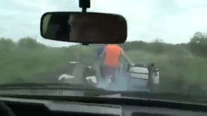 Погоня ДПС в селе за мотоциклом!