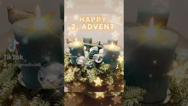 2. АДВЕНТ 10.12.2023 Красивое поздравление с 2. адвентом. Скоро рождество, Новый год 2024 Поздравля