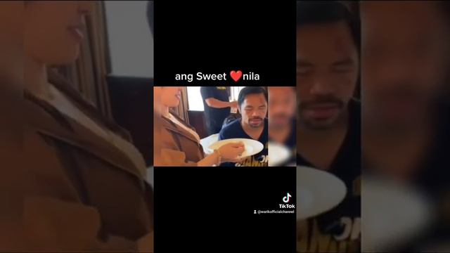 MANNY Pacquiao sweet moment with jinkee after fight