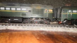 3М62 с самодельными вагонами. ( 29 декабря 2019 г).