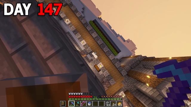 I Survived 200 Days on One Cloud in Minecraft.. Here's What Happened.. смотреть онлайн