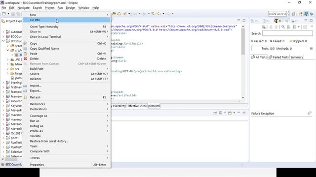 Selenium - BDD with Cucumber & Java - Develop one simple Cucumber Framework from Scratch - Session