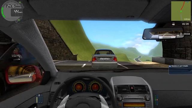 Загородное шоссе, прохождение City Car Driving