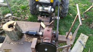 ВИНТОВОЙ ДРОВОКОЛ СВОИМИ РУКАМИ ДО МОТОБЛОКА/SCREW WOOD CUTTER OWN HANDS