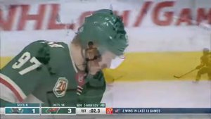 НХЛ. Очередной гол Кирилла Капризова. Миннесота - Сан-Хосе, регулярный чемпионат, 18.04.2021.