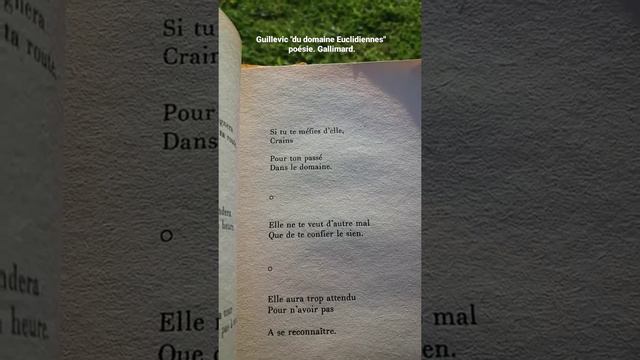 Guillevic "du domaine Euclidiennes" poésie. Gallimard. lu par Renaud Allirand (1)