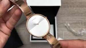 Calvin Klein Rise Quartz Silver and White Dial Ladies Watch K7A23646 (Unboxing) @UnboxWatches