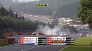 Spa 24h 2014, массовая авария