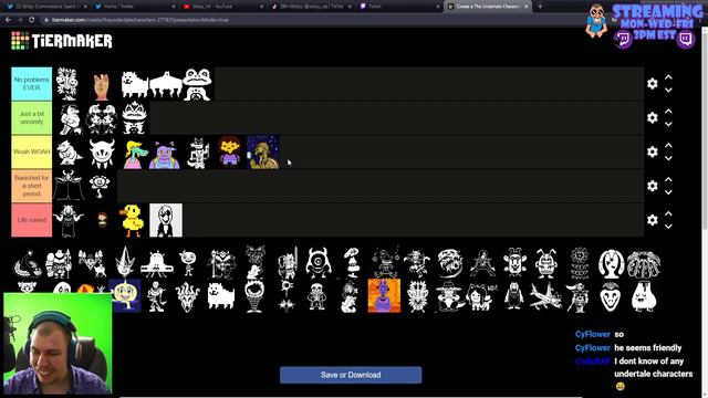 Undertale Tier List (Based on How Likely They Are to Get Cancelled On Twitter) смотреть онлайн