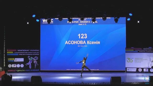 Ксения, Юноши S, Финал, Харьков, акробатический рок-н-ролл 2021-12-04