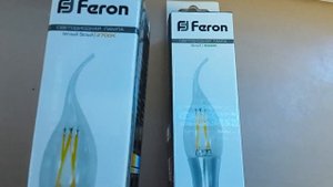 Светодиодная лампа филамент Feron Свеча на ветру 5W 220V